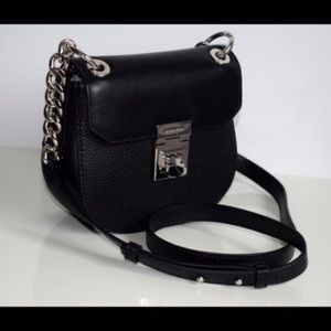 Michael Kors Cecelia Mini Saddle Bag Black
